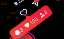 An in-app Instagram notification pop-up.