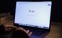 Laptop with Google Search pulled up.