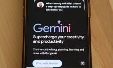 Gemini Ai is seen on a phone