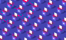 Voting Election Ballot Box Repeating Tileable Pattern 