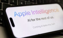 Apple Intelligence on iPhone screen
