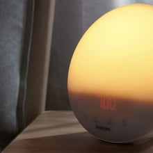 philips smart light light on a nightstand