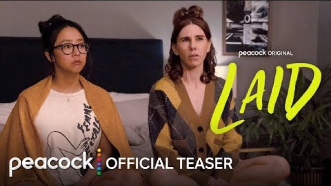 Stephanie Hsu and Zosia Mamet in "Laid."