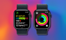 apple watch series 9 against a colorful background