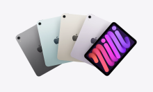 Four iPad Minis stacked on top of each other