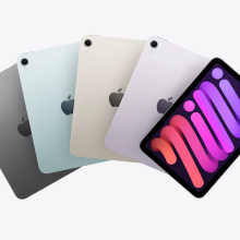 Four iPad Minis stacked on top of each other