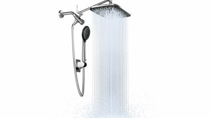 rain shower style shower head